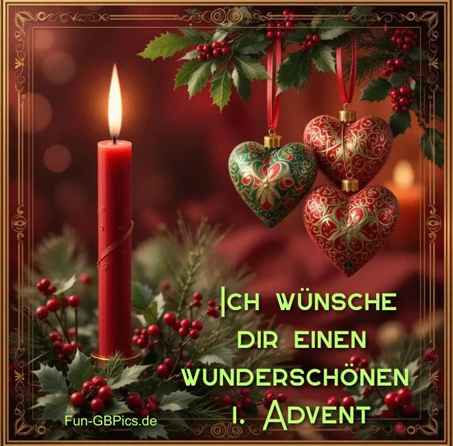 Ich wünsche dir einen  wunderschönen  1. Advent!