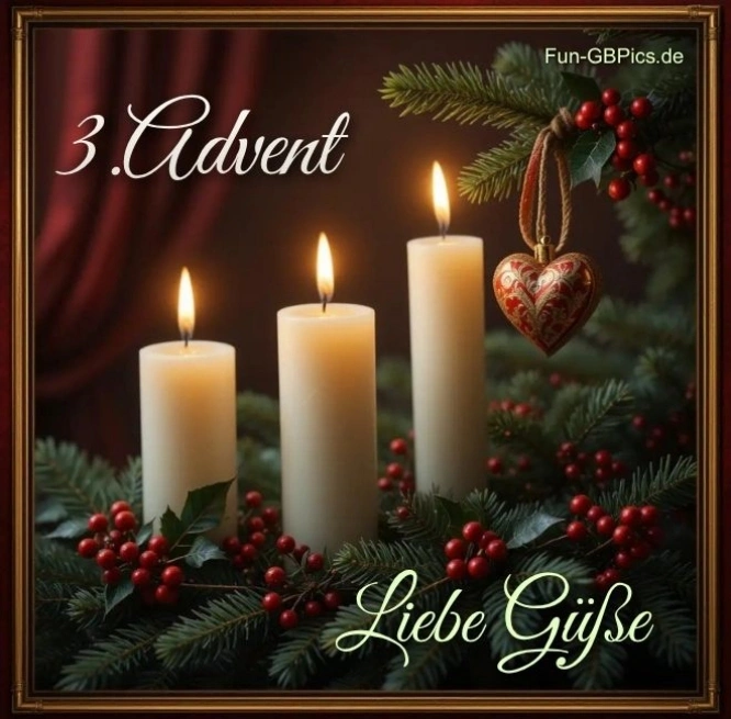 Schönen 3.Advent, Adventsgrüsse