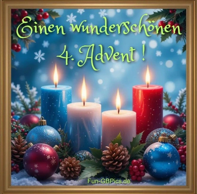 Einen wunderschönen 4. Advent!