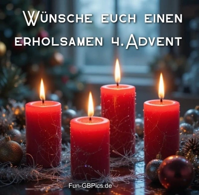 wuensche euch einen erholsamen vierten Advent