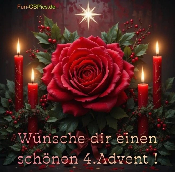 Wünsche dir einen schönen 4.Advent!