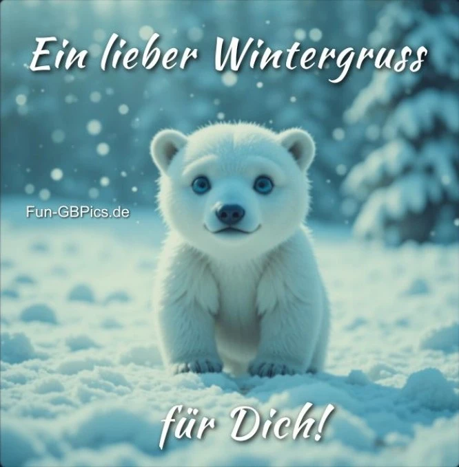 Ein lieber Wintergruss für dich!