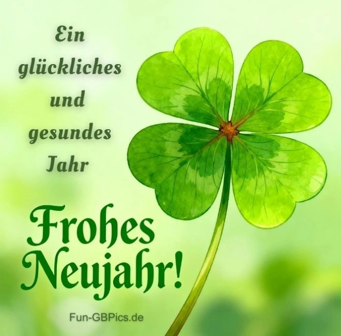 Ein glückliches und gesundes neues Jahr. Frohes Neujahr!