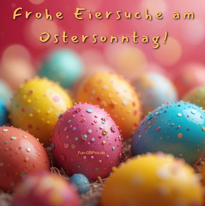 Ostersonntag Frohe Eiersuche