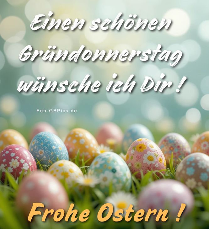 Schönen Gründonnerstag