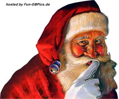 Weihnachtsmann Pinnwand Bild